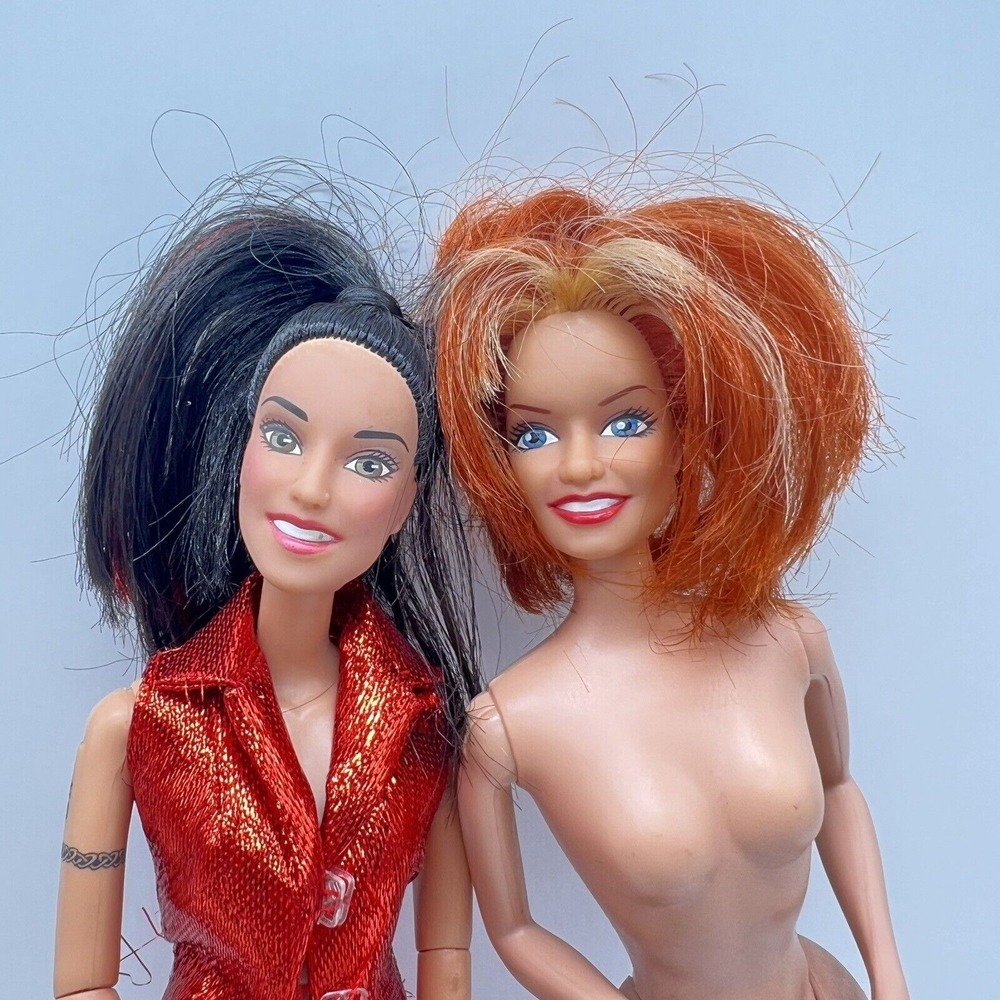 Galboob Spice Girls Girl Power Ginger Spice‎ Naked & Sporty Spice W Clothes Doll